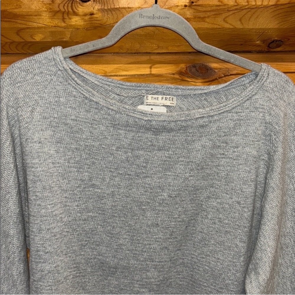 Free People NWT Jess Long Sleeve Size Medium in Heather Gray - Picture 6 of 12